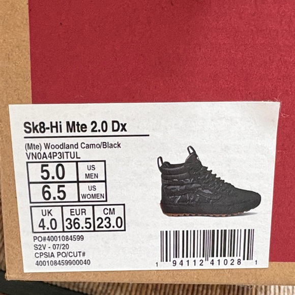 Vans Men's Black and Gray High-Top Sneakers - Picture 2 of 4